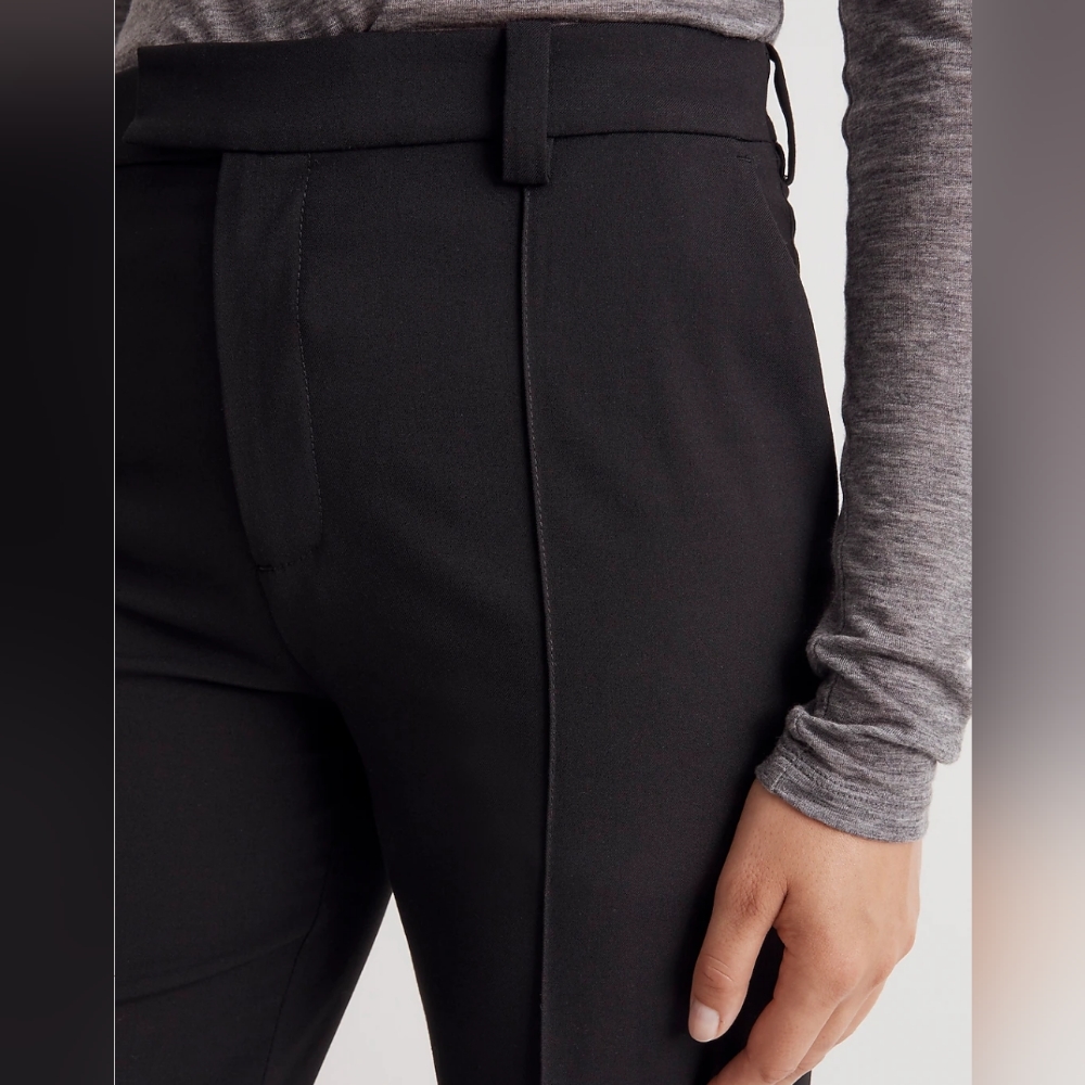 COPY - NWT Madewell The Petite Fairbanks Pant, 2P in True Black - Picture 5 of 12